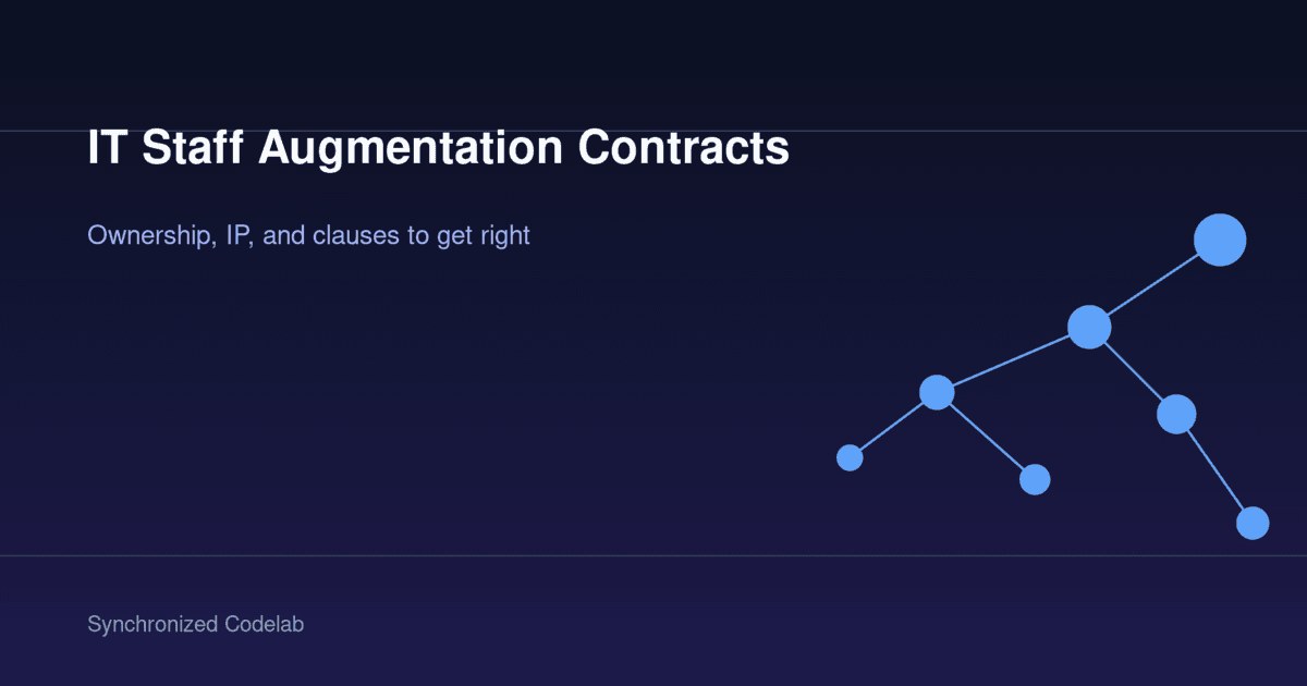 Image for IT Staff Augmentation Contracts: Ownership, IP, and Clauses Founders Must Get Right