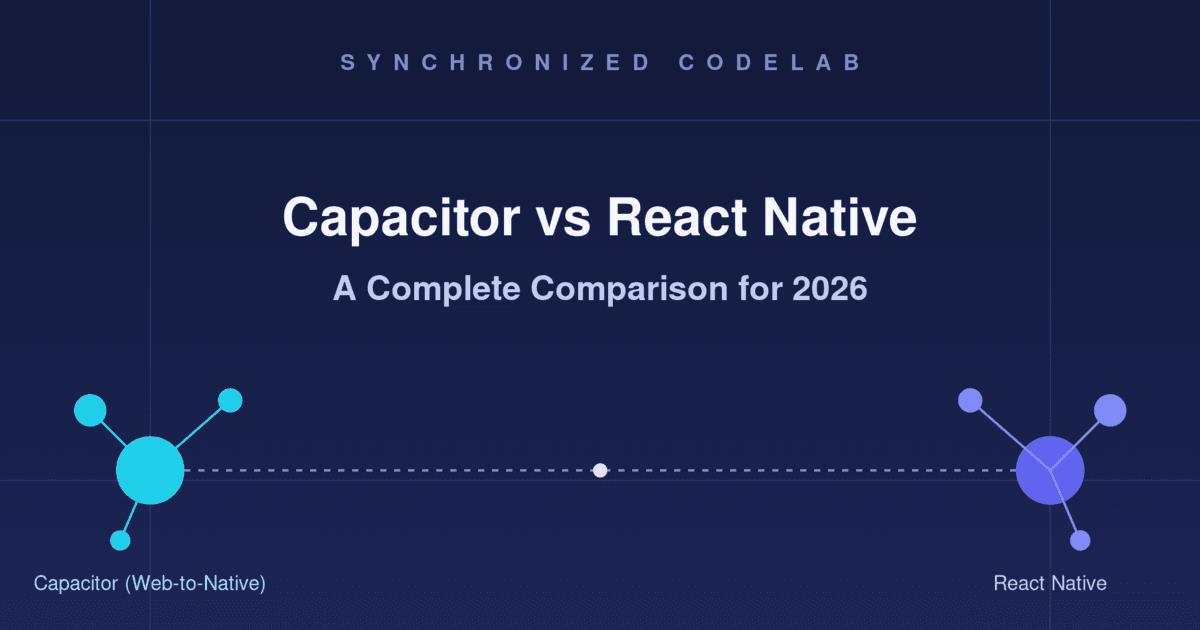 Image for Capacitor vs React Native: A Complete Comparison for 2026