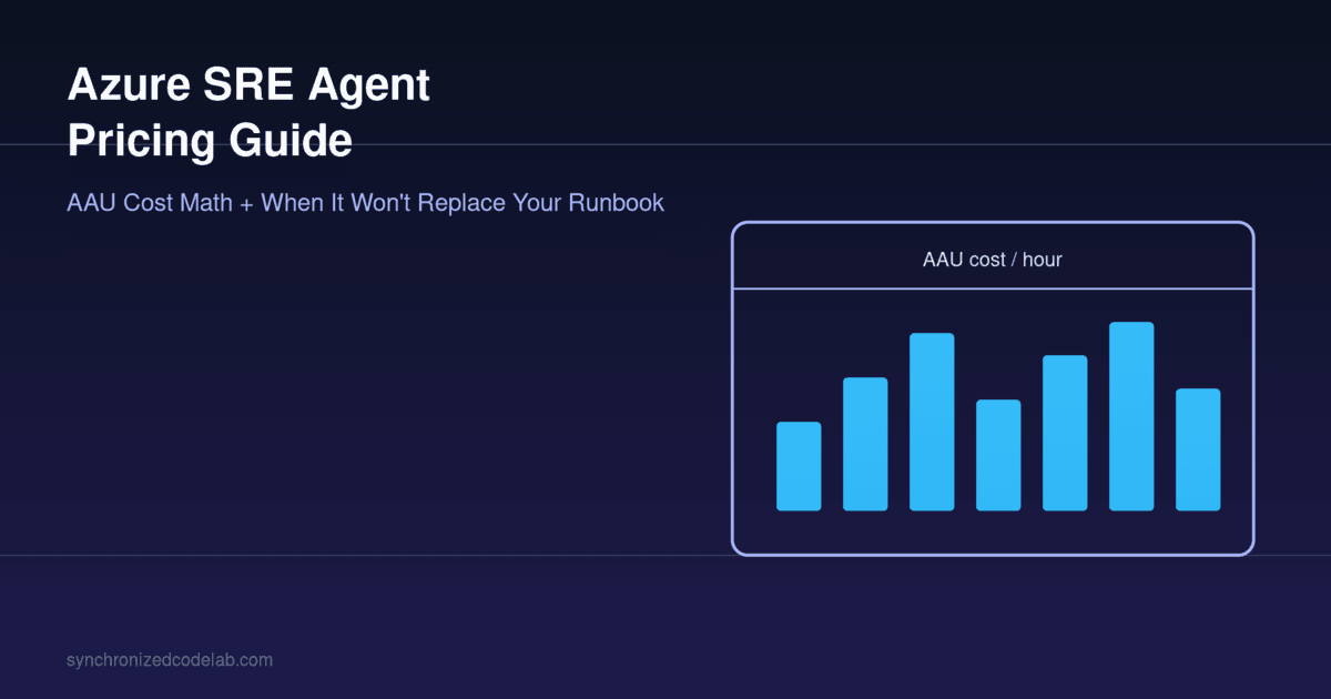 Image for Azure SRE Agent: Features, the AAU Pricing Math, and When It Actually Replaces Your On-Call Runbooks
